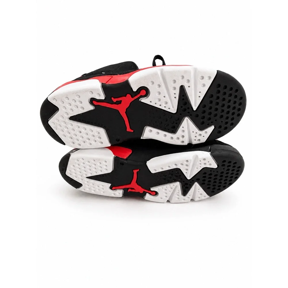 Jordan 6 Retro Infrared Salesman Black Light Crimson Toddler Sneakers 9C